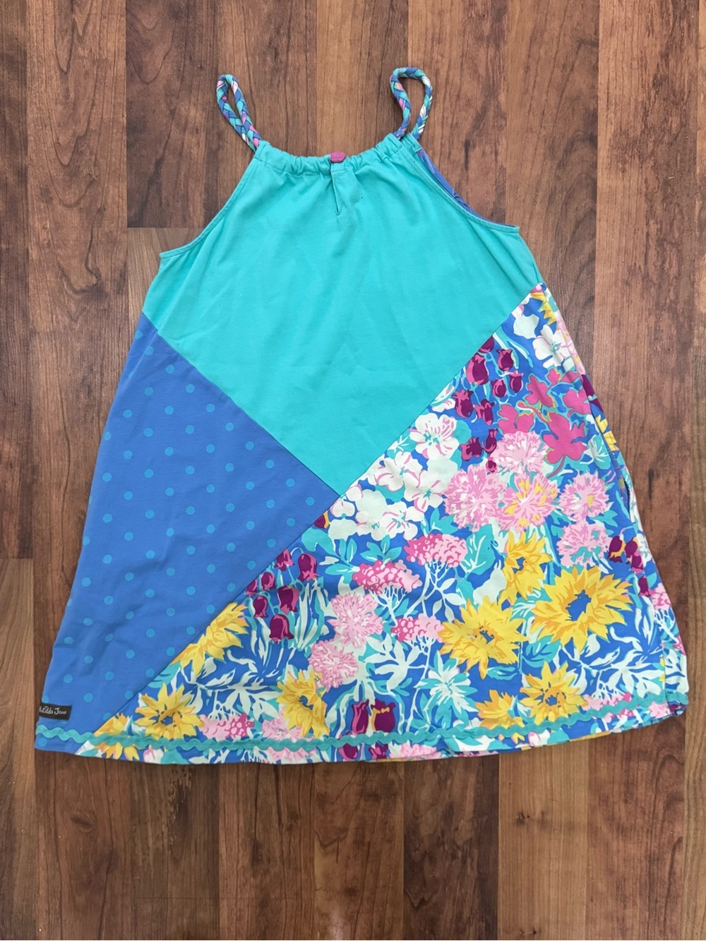 Matilda Jane Dream Chasers Polka Dot Daisy Floral Sleeveless Dress with Pockets